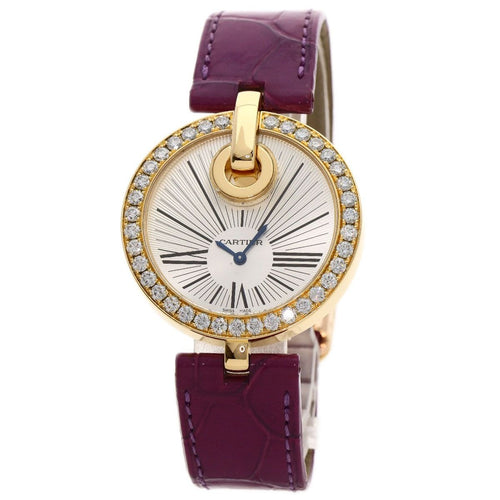 Cartier Captive de LM Watch 18K Yellow Gold Leather
