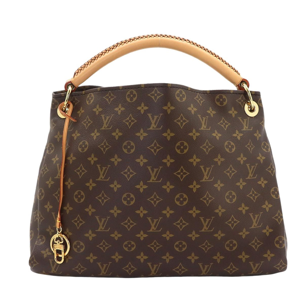 Louis Vuitton Monogram Artsy MM Shoulder Bag Brown Gold