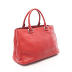 Prada Handbag Vitello Daino Red Leather 2-Way Hand B — view 2