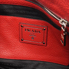 Prada Handbag Vitello Daino Red Leather 2-Way Hand B — view 4