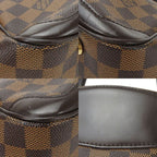 Louis Vuitton Handbag Shoulder Verona Damier Ebene Leather Goldhardware — view 6