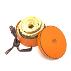 Hermes Pleated Scarf L'ile Deserte None Human Island Yellow — view 2