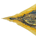 Hermes Pleated Scarf L'ile Deserte None Human Island Yellow — view 3