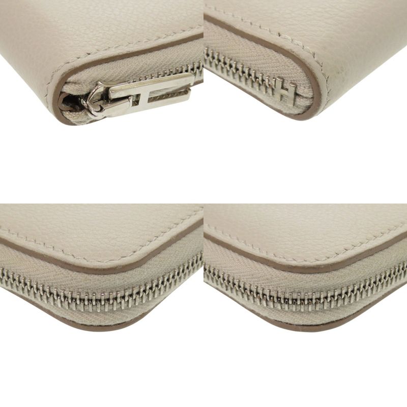 Hermes Zip Angot Evercolor Griper Silver Hardware Card Case — view 4