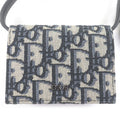 Dior Homme Canvas Leather Oblique Shoulder Strap Nano Pouch Beige Navy