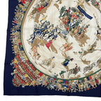 Hermes Carre 90 Cirque Molier Scarf Silk Navy — view 5