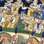 Hermes Carre 90 Cirque Molier Scarf Silk Navy — view 6