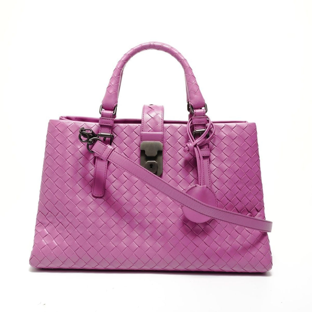 Bottega Veneta Handbag Intrecciato Rome 2-Way Leather