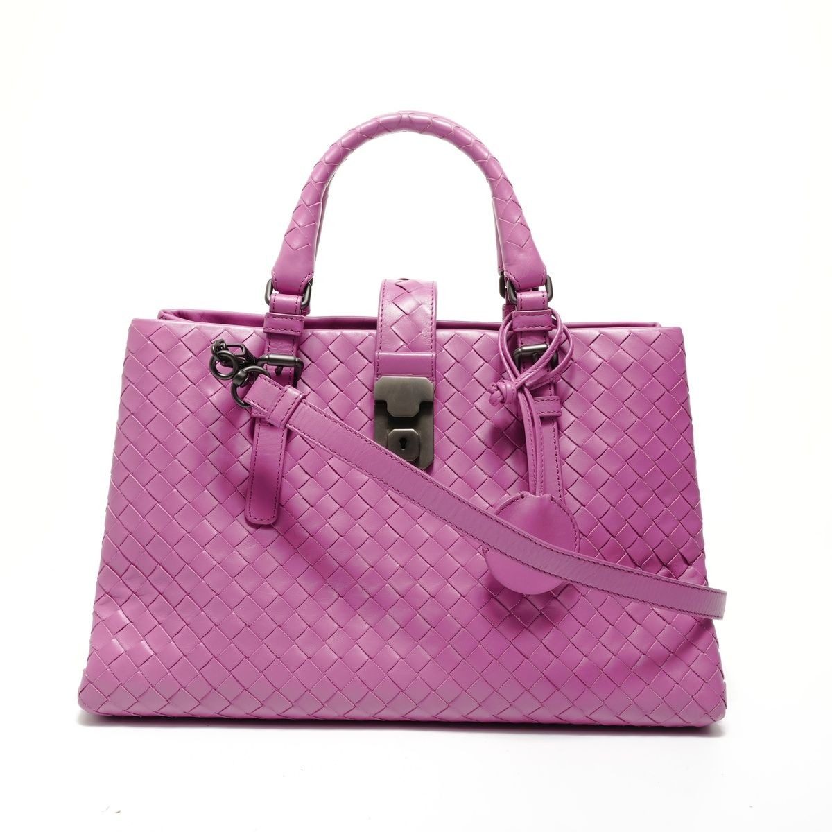 Bottega Veneta Handbag Intrecciato Rome 2-Way Leather