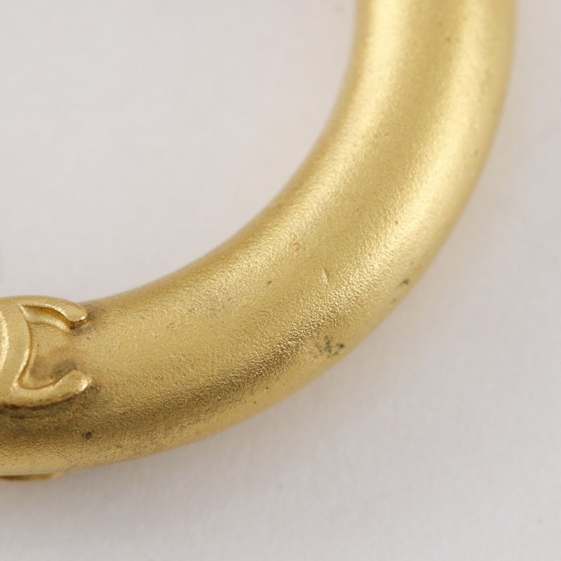 Chanel Hoop Vintage Gold Plated 96 P 22.8 g Earrings — view 9