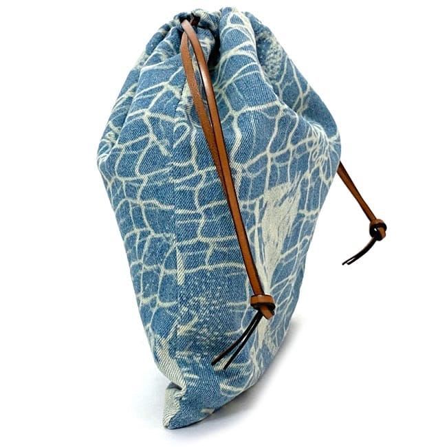 Loewe Draw String Pouch Ring Light Blue — view 4