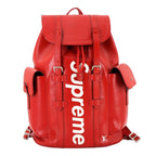 Louis Vuitton Supreme Epi Christopher PM Backpack Leather Red White