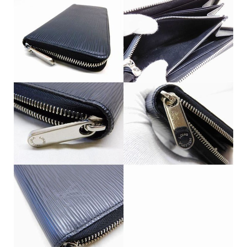 Louis Vuitton Wallet Epi Noir Black Zippy — view 4
