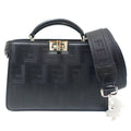Fendi P-cub-iseeu X-cross 7 Va582 Leather BK