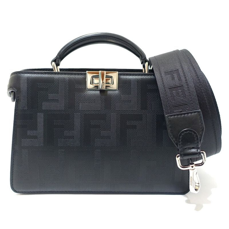 Fendi P-cub-iseeu X-cross 7 Va582 Leather BK