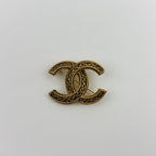 Chanel CC Logo Brooch Gold Vintage — view 2