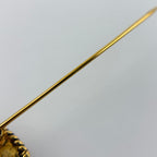 Chanel CC Logo Brooch Gold Vintage — view 7
