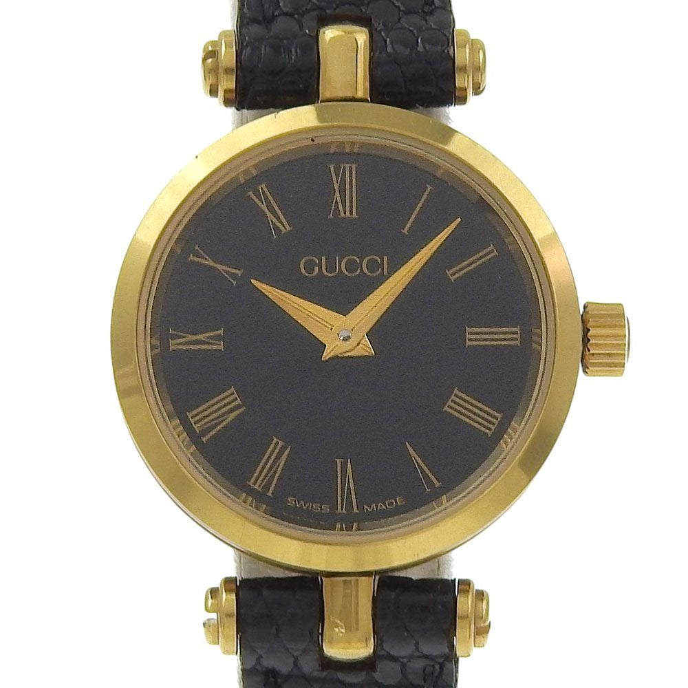 Gucci Sherry Gold Plated Stainless Steel Quartz Analog Display Watch