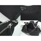 Prada Re Edition 2-Way Shoulder Bag Pochette Nylon Black — view 7