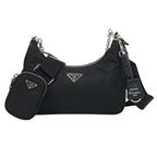 Prada Re Edition 2-Way Shoulder Bag Pochette Nylon Black