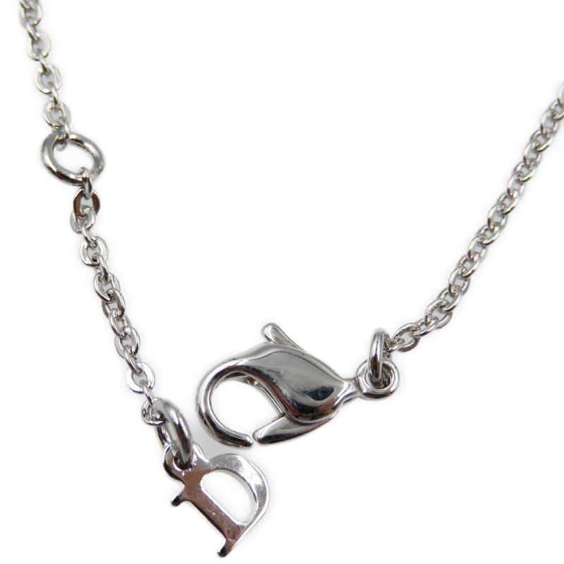 Christian Dior Logo Metal Rhinestone Silver Bracelet 0087 — view 6