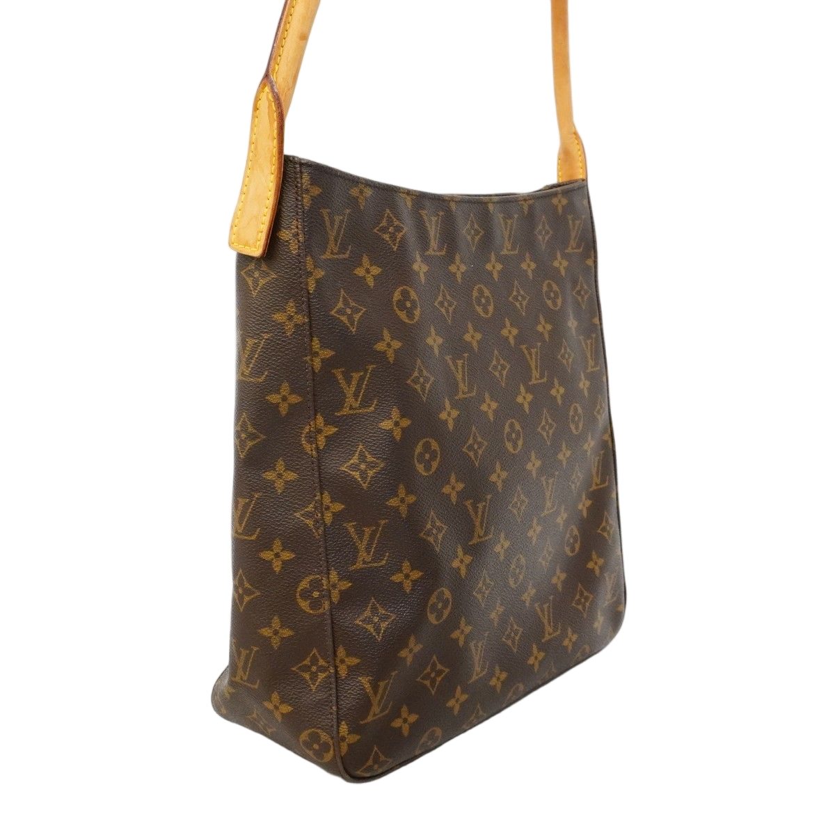 Louis Vuitton Shoulder Bag Monogram Looping GM Brown — view 2