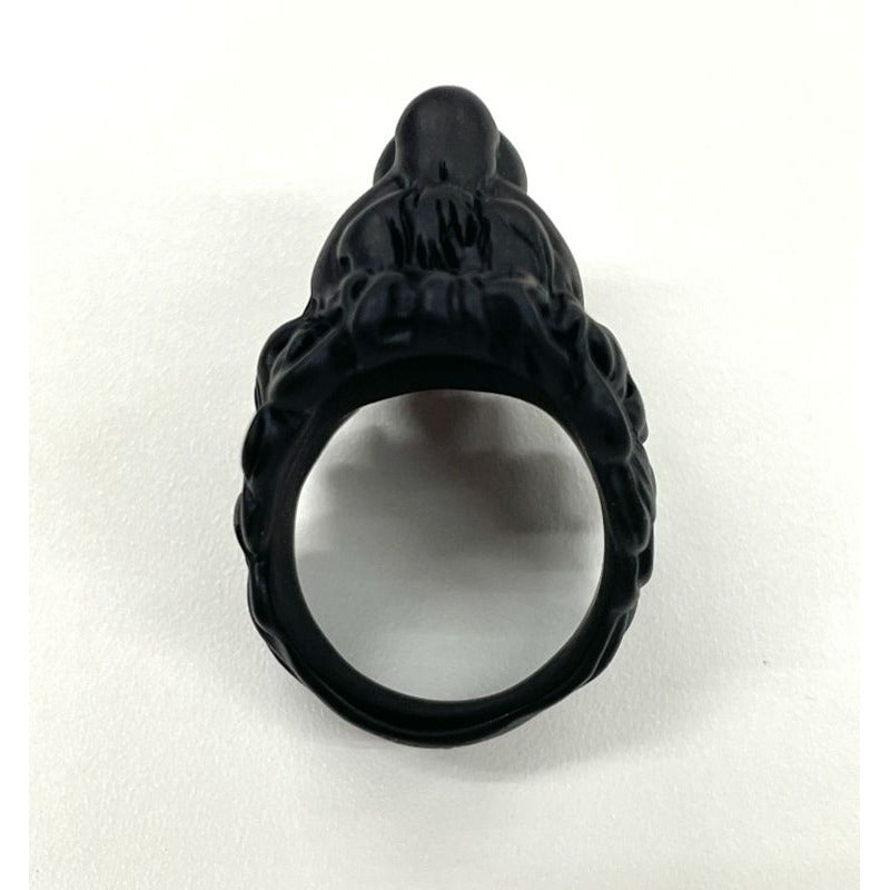 Gucci Michele Lionhead Interlocking G Logo Ring No 13 Metal Black — view 7