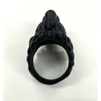 Gucci Michele Lionhead Interlocking G Logo Ring No 13 Metal Black — view 7