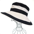 Hermes Cotton Linen Hat Black and White 57