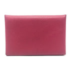 Hermes Coin Case Calvi Evercolor Rose Pink