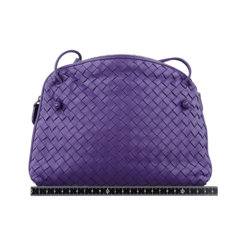 Bottega Veneta Nodini Intrecciato Purple Lambskin Messenger — view 2