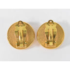 Chanel Logo Faux Pearl Earrings GP Gold Plated White Accessories — view 2