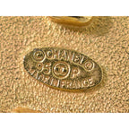 Chanel Logo Faux Pearl Earrings GP Gold Plated White Accessories — view 9