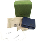 Gucci Logo Hardware Leather Coin Case Purse Compact Wallet Current — view 2