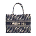 Dior Oblique Book Tote Canvas Navy