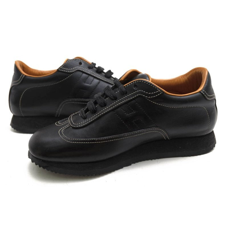 Hermes Shoes Sneakers Low Cut Women Leather Black Quick — view 3