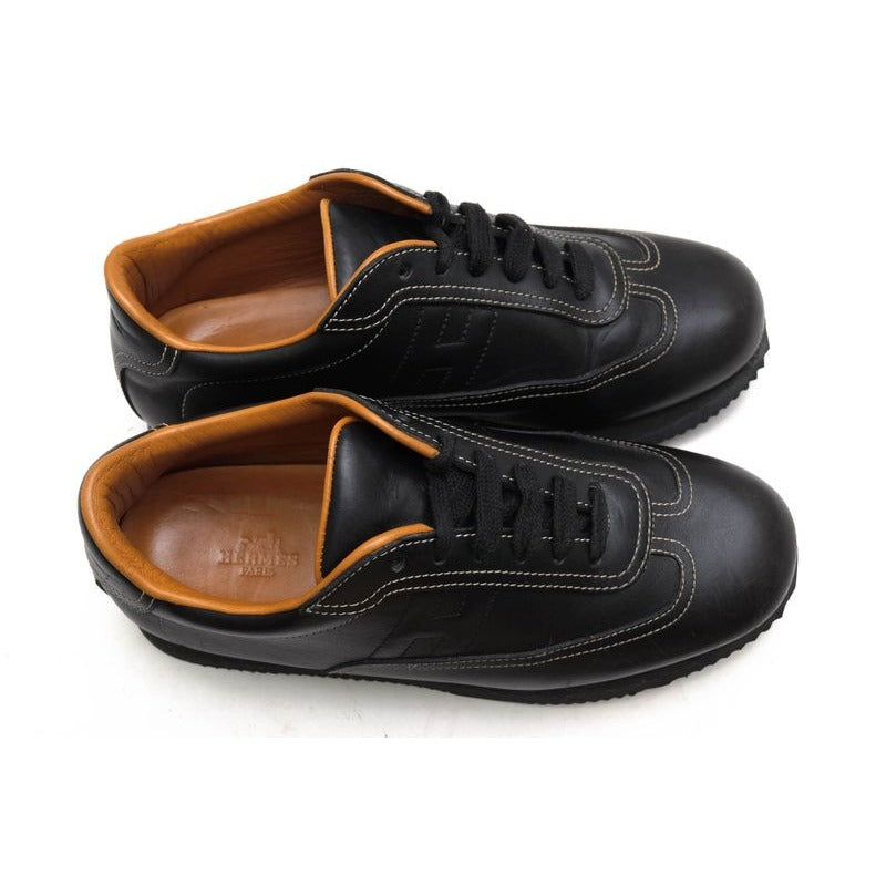 Hermes Shoes Sneakers Low Cut Women Leather Black Quick — view 5