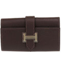 Hermes Bearn 4-strand Vaux Epson Chocolat Silver Hardware Brown Key