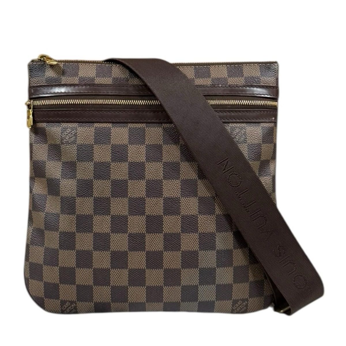 Louis Vuitton Pochette Bosford Damier Shoulder Bag Canvas Brown