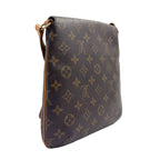 Louis Vuitton Musette Salsa Short Strap Monogram Leather Brown Light Shoulder — view 2