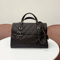 Chanel Quilted Caviar Leather 2-Way Handbag