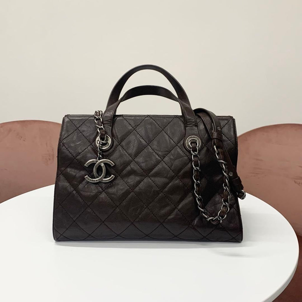 Chanel Quilted Caviar Leather 2-Way Handbag — view 2