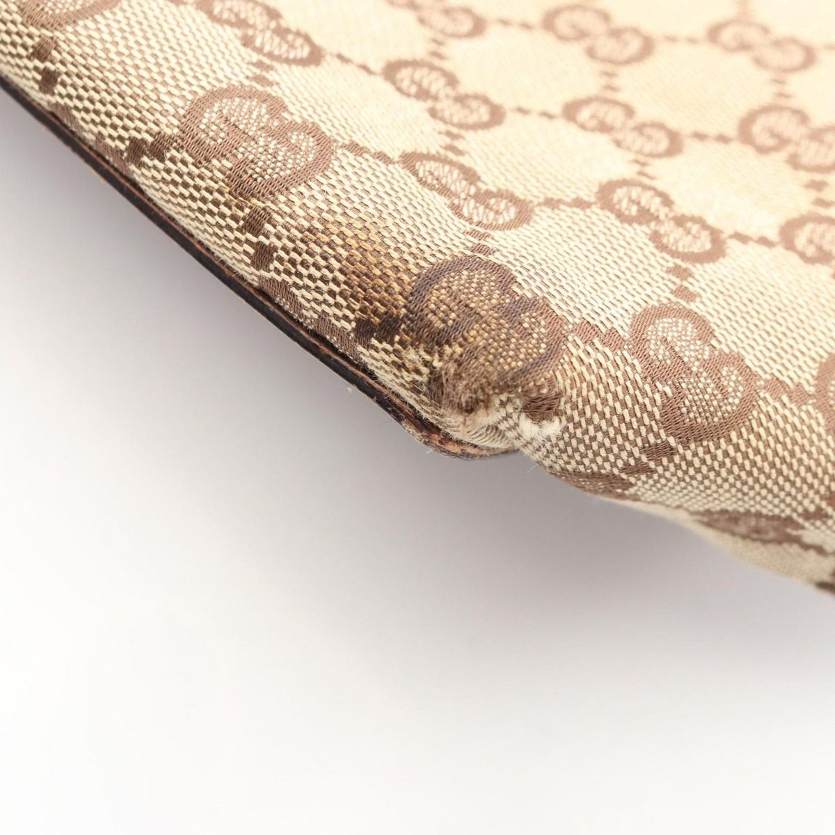 Gucci Tote GG Canvas Beige Dark Brown — view 7
