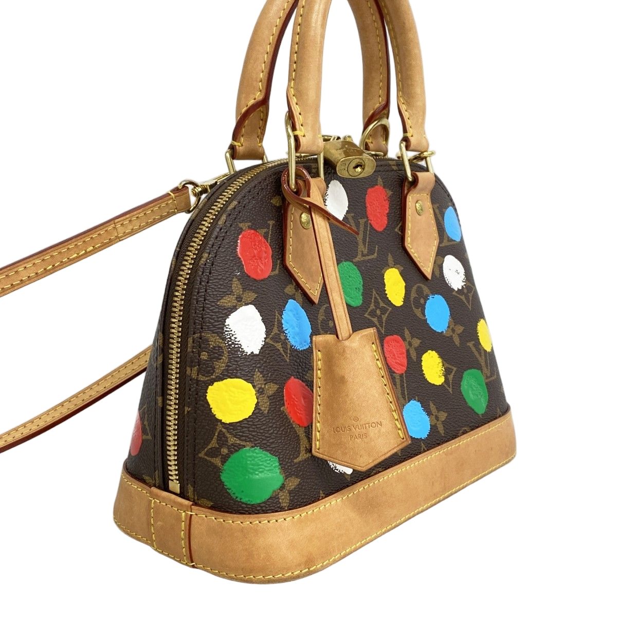 Louis Vuitton Handbag Monogram Alma BB Brown Multicolor 2-Way Bag Yayoi Kusama — view 2