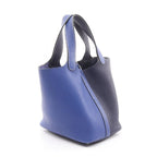 Hermes Handbag Picotin Lock Cazac PM Blue Electric Ankle Leather — view 2