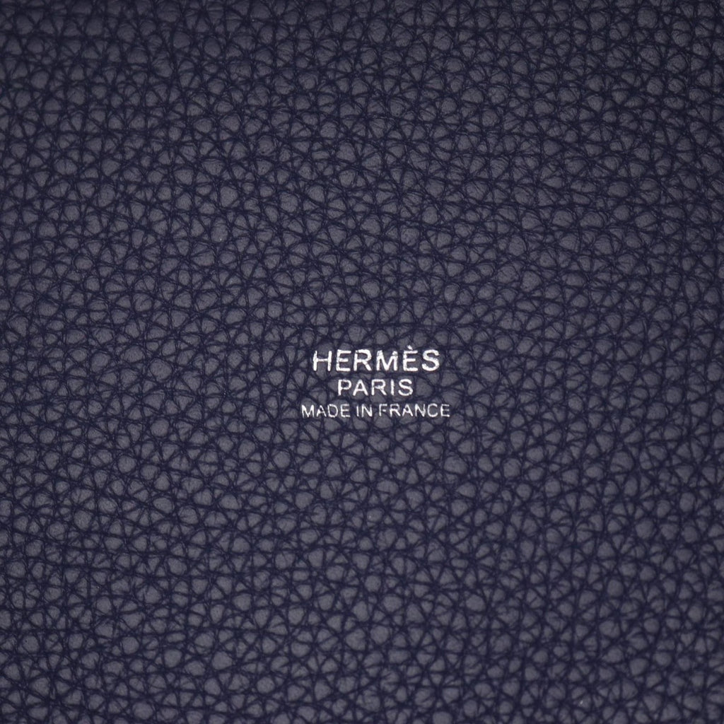 Hermes Handbag Picotin Lock Cazac PM Blue Electric Ankle Leather — view 4