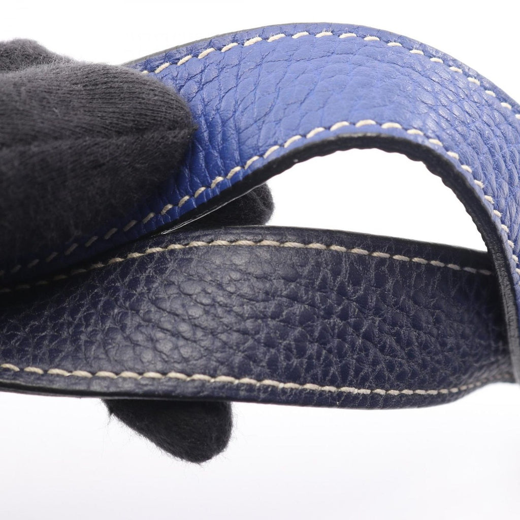 Hermes Handbag Picotin Lock Cazac PM Blue Electric Ankle Leather — view 8
