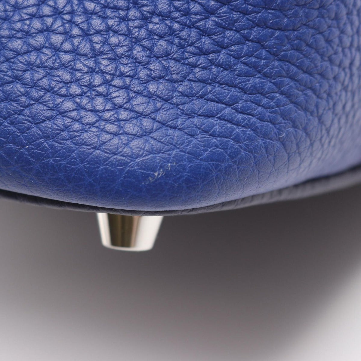 Hermes Handbag Picotin Lock Cazac PM Blue Electric Ankle Leather — view 9