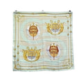 Hermes Scarf Carre 90 Multicolor 100% Silk Chateaux Darriere Decoration
