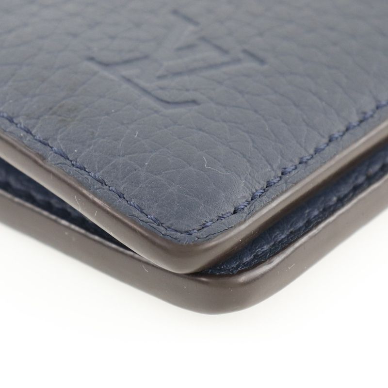 Louis Vuitton Portefeuille Brazza Parnassaire Taurillon Clemence Ocean — view 5